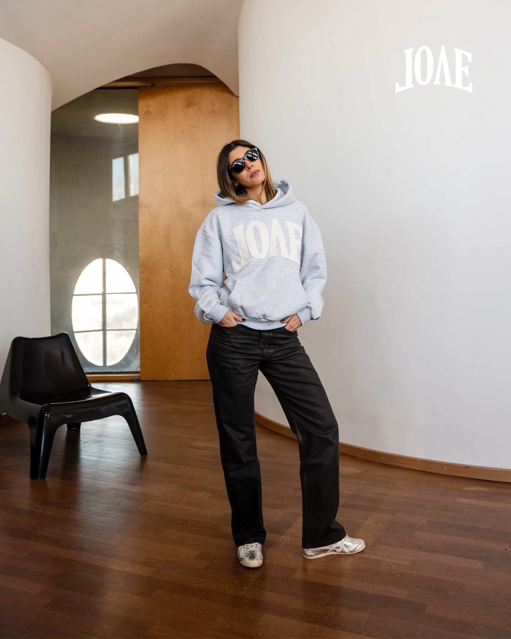 Arch Logo Hoodie Grey