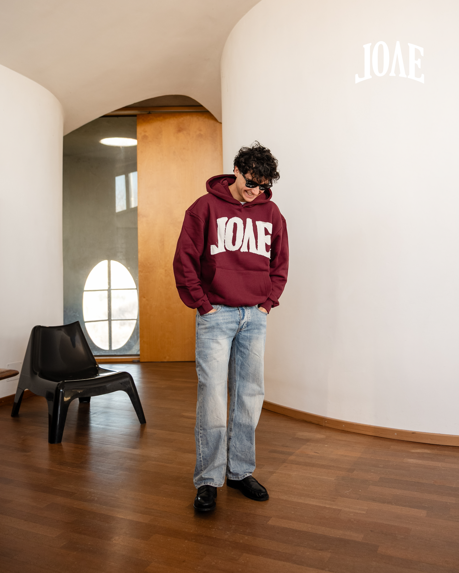 Arch Logo Hoodie Bordeaux