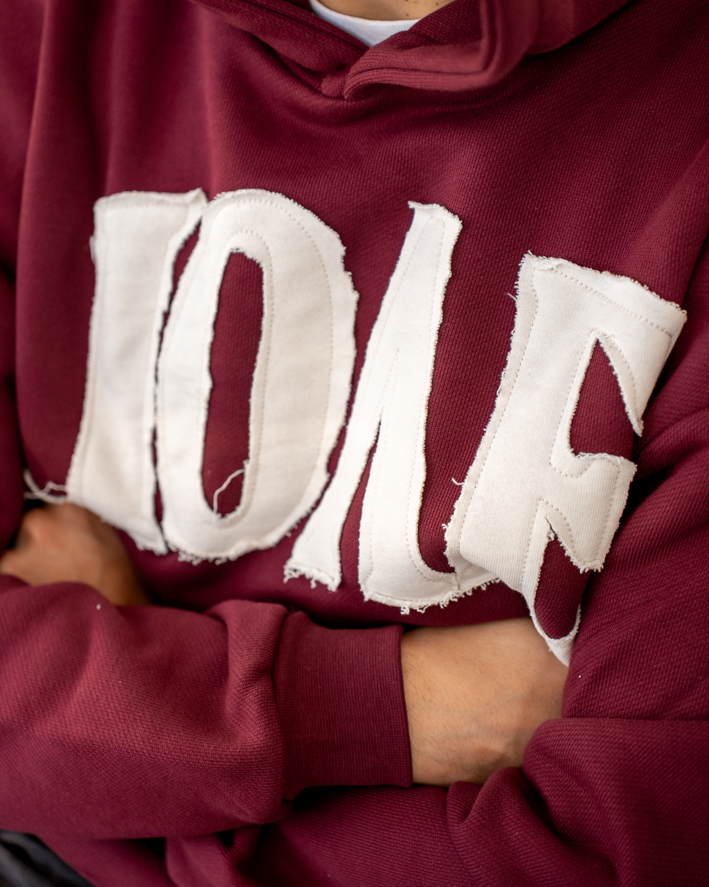 Arch Logo Hoodie Bordeaux